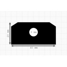 Luikenpakking | EPDM | 40 x 20 mm